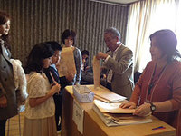 受付にて、アドバイス用紙を受け取り終了です。