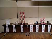 A2,A1級に送られるトロフィー、楯、キーホルダー、賞状です